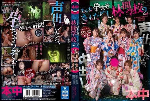 如果你发出声音,就射在我体内！美丽的女孩怀孕了并且不工作 Rinkan School 2 HNDS-078